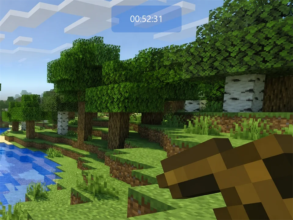 Blue Start internet session button before internet time begins