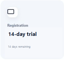 Dashboard trial status